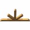 Ekena Millwork Saratoga Rough Sawn Timber Gable Bracket, Western Red Cedar, 60"W x 30"H x 4"D x 4"F, 12/12 Pitch GBW060X30X0404SAR00RWR - alternate 3